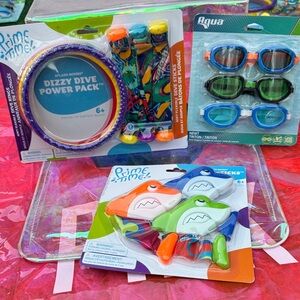 Swim goggles in dive sticks bundle
